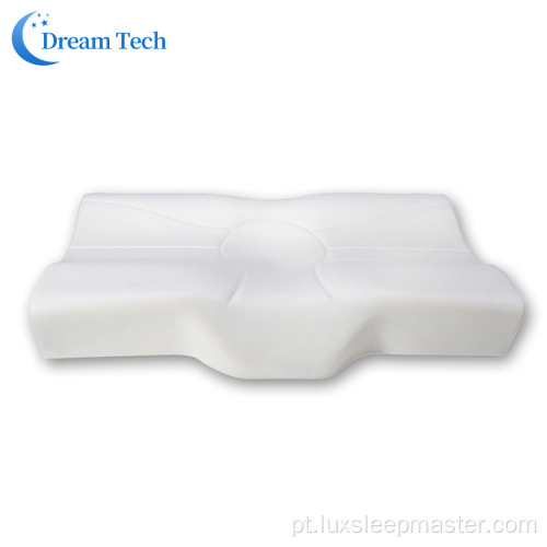Almofada de pescoço de espuma para dormir em forma de borboleta